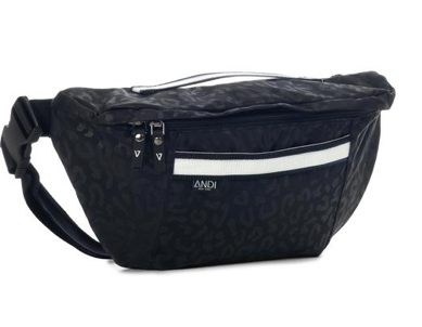 Image Title ANDI - Bum Bag XL Black Leopard Reflective